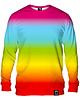 bluza bez kaptura damska Bluza Bez Kaptura Damska DR.CROW Ombre Rainbow