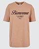 t-shirt damskie T-shirt OVERSIZE brzoskwiniowy