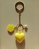 breloki Brelok serce - cytryna -  stal szlachetna