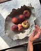 talerze, miski Ceramiczna Patera Handmade  na Ciasta Owoce Przekąski Ostryga