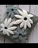 poduszki plecione Poduszka kwiaty punch needle boho natural