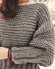 swetry damskie  Brązowy sweter handmade moher z wełną
