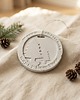 ozdoby choinkowe Betonowa Zawieszka na choinkę "Merry Christmas" Biała