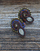kolczyki soutache Kolczyki soutache Jesienny liść