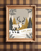 plakaty PLAKAT Laponia skandynawski renifer Finlandia