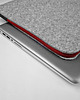etui na laptopa ETUI Z FILCU na laptopa zamek bordowy