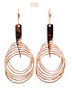 kolczyki szklane Golden Rings