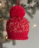 ozdoby choinkowe Ozdoba na choinkę, mini-czapeczka, czerwono-złota