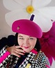 kapelusze damskie Beret magenta