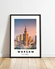 plakaty PLAKAT travel poster Warszawa zdjęcie personalizacja prezent dla niej