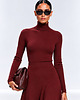 topy damskie Bluzka burgund YY500107