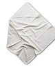 przewijaki i ręczniki dla dzieci Lniany ręcznik frotte z kapturkiem CREAMY WHITE
