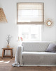 koce i narzuty Narzuta na kanapę  heavy linen GRAY STRIPES