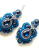 kolczyki soutache Sutaszowe kolczyki CHIC NAVY