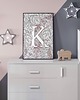 obrazy i plakaty do pokoju dziecięcego Plakat Z Literą. Dwa rozmiary. Personalizowany