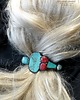 spinki i klamry do włosów Spinka do włosów Turkus i koral oryginalnny prezent handmade
