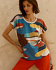 t-shirt damskie Bluzka z autorskim drukiem
