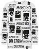 bluzy dla dziewczynki Bluza bez kaptura Dziewczynka DR.CROW Logo Biała