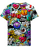 t-shirty dla dziewczynki T-shirt Girl DR.CROW Graffiti Bizarre