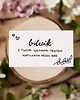 kartki okolicznościowe - wydruki Bilecik z odręczną dedykacją