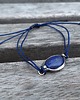 bransoletki wire wrapping Lapis lazuli na lato - bransoletka sznurkowa