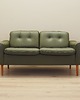 sofy i szezlongi Sofa skórzana zielona, duński design, lata 70, produkcja: Dania
