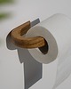 dodatki - łazienka - różne Drewniany uchwyt na papier toaletowy