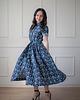 sukienki midi damskie Sukienka Julia granatowa