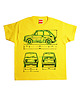 t-shirty dla dziewczynki dla dzieci FIAT 126 MALUCH ŻÓŁTY tshirt
