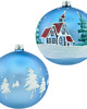 bombki Bombki okrągłe niebieskie: Zimowy Pejzaż