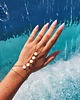 bransoletki z kamieni naturalnych Bransoletka z pierścionkiem X-Woman - biała