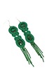 kolczyki soutache Zielone kolczyki sutasz - kolekcja Glamour
