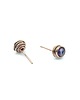 kolczyki wire wrapping Kolczyki sztyfty z ametystem