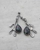 kolczyki wire wrapping Zoizyt -  gałązki  - kolczyki