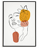 plakaty Plakat KOBIETA kontur abstrakcja linie 0484