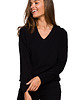 swetry damskie  Sweterek z dekoltem V-czarny(S246)