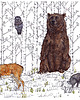 grafiki i ilustracje Zwierzęta leśne- grafika- ilustracja- plakat