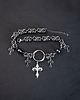 chokery Chain mail goth * Possessed Me* Choker stal nierdzewna
