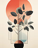 plakaty Nowoczesny plakat pt. Geometria roślin I