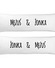 poduszki z napisami Poduszka dla dwojga One Pillow "Mężuś & Żonka"