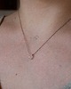 srebrne naszyjniki Naszyjnik kwarc różowy brioletka w kształcie kropli