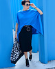 tuniki damskie TUNIKA GEOMETRYCZNA blu