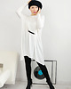 tuniki damskie TUNIKA V OVERSIZE  off white