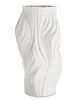 wazony Wazon porcelanowy 35x18x18 cm TWISSTIE biały