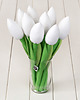 Ślub - inne TULIPANY bawełniany biały bukiet