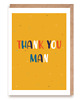 kartki okolicznościowe - wydruki Kartka z podziękowaniem dla Niego - Thank you man