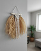 makramy Makrama na ścianę ze sznurka i rafii naturalnej