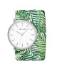 zegarki damskie Zegarek damski wiązany - Palm leaves - Tarcza Srebrna