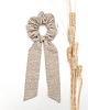 gumki do włosów Scrunchie/frotka bow Natural