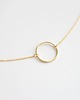 złote naszyjniki 16k Gold Plated Circle Necklace
